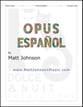 Opus Espaol piano sheet music cover